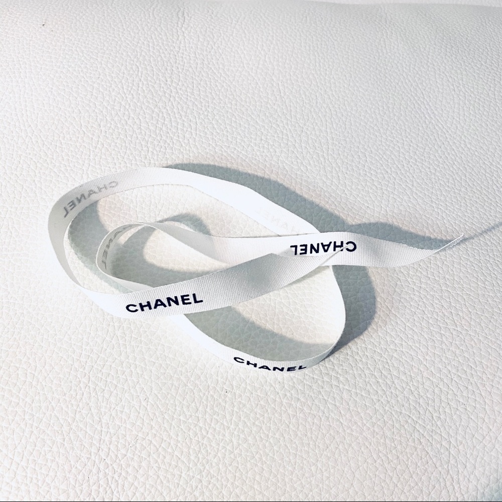 Chanel 1/2" wide white ribbon 100% Authentic